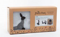 Potty Feet Large Bronze Hare