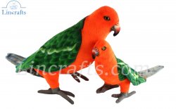 Soft Toy Bird, King Parrot by Hansa (19cm) 8223