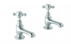 BC Designs Victrion Crosshead Basin Pillar Taps