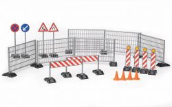 Construction Accessories Railings Cones Bollards - Bruder 62007