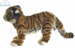 Soft Toy Tiger Wildcat Standing by Hansa (40cm) 7074