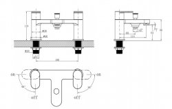 RAK Compact Round Bath Shower Mixer