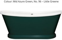 BC Designs Elmstead 1500mm Double Ended Freestanding Bath