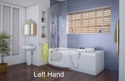 Access Indiana Slimline Walk-in Bath with Glass Door and Powered Seat