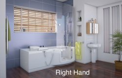 Access Indiana Slimline Walk-in Bath with Glass Door and Powered Seat
