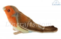 Soft Toy Robin Redbreast Bird by Hansa (12cmH) 6920