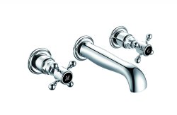 Harrogate Chrome Wall Mounted Basin Mixer