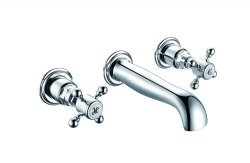 Harrogate Chrome Wall Mounted Basin Mixer