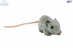 Soft Toy Grey Rat by Hansa (12cm) 5579