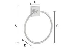 Smedbo House Towel Ring - Chrome