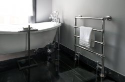 Bisque Osbourne Traditional Designer Towel Rail - 850mm x 600mm - Antique Bronze