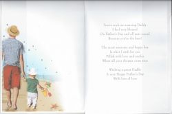 Father's Day Card - Daddy - Beach Walk - Regal