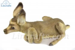 Soft Toy Fawn Laying  by Hansa (36cm) 8055