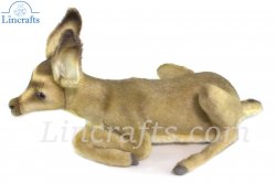 Soft Toy Fawn Laying  by Hansa (36cm) 8055