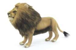 Soft Toy Male Lion Wildcat by Hansa (28cm) 7976