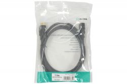 av:link 112.138 High Quality 4K Ready HDMI Leads Plug to Plug Ethernet - Black