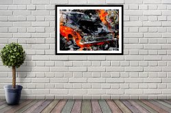 Ford Mk3 Cortina Drag Racer Car Print | Poster Tiger Tina, Wildcat Drag Racing - various sizes