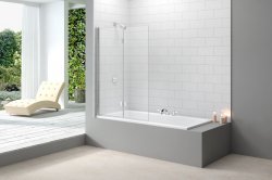 Merlyn 2 Panel Folding Bath Screen