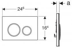 Geberit Sigma 21 Customisation Dual Flush Plate