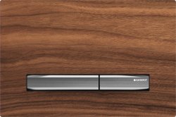 Geberit Sigma 50 Black Walnut Dual Flush Plate