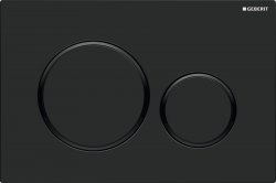 Geberit Sigma 20 Easy-to-Clean Matt Black/Gloss Black/Matt Black Dual Flush Plate