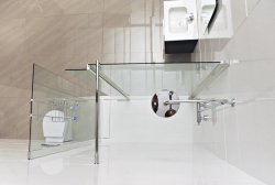 Roman Embrace Pivoting 'L' Wetroom Panel