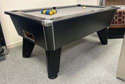Sterling Slate Bed Pool Table in Black - 6ft or 7ft Sizes
