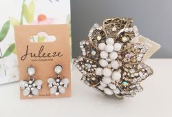 Stylish Bracelet & Earring Gift Set - Diamante - Clayre & Eff