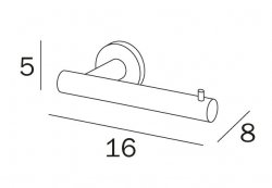 Inda Touch Toilet Roll Holder
