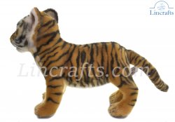 Soft Toy Tiger Wildcat Standing by Hansa (33cm) 8100