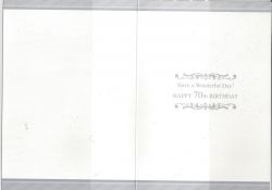 70th Birthday Card - Male - Blue Glitter You're 70