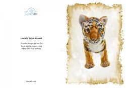 Greeting Card featuring Hansa Soft Toy Tiger. Created by LDA. C28