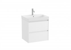 Roca Ona Unik 600mm Basin & Matt White Unit (2 Drawers)