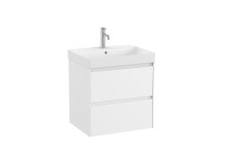 Roca Ona Unik 600mm Basin & Matt White Unit (2 Drawers)