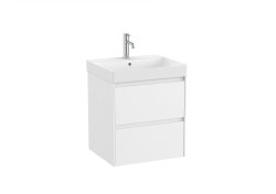 Roca Ona Unik 550mm Basin & Matt White Unit (2 Drawers)