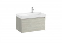Roca Ona Unik 800mm Right Hand Basin & Light Oak Unit (1 Drawer)