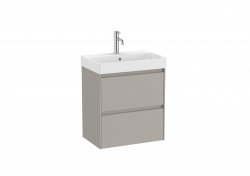 Roca Ona Unik Compact 550mm Basin & Matt Sand Grey Unit (2 Drawers)