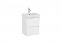 Roca Ona Unik Compact 450mm Basin & Matt White Unit (2 Drawers)