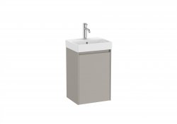 Roca Ona Unik Compact 400mm Basin & Matt Sand Grey Unit (1 Drawer)