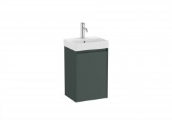 Roca Ona Unik Compact 400mm Basin & Matt Green Unit (1 Drawer)