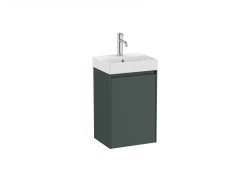 Roca Ona Unik Compact 400mm Basin & Matt Green Unit (1 Drawer)