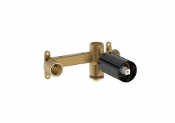 Roca Ona Wall-Mounted Built-in Basin Mixer - Titanium Black