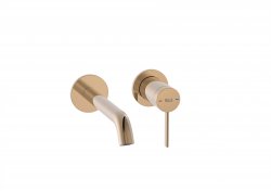 Roca Ona Wall-Mounted Built-in Basin Mixer - Rose Gold