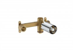 Roca Ona Wall-Mounted Built-in Basin Mixer - Chrome