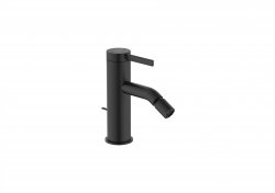 Roca Ona Matt Black Bidet Mixer with Pop-up Waste