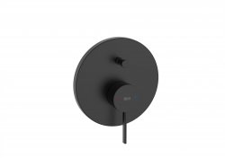 Roca Ona Built-In Matt Black Bath Shower Mixer with Diverter (2 Ways)