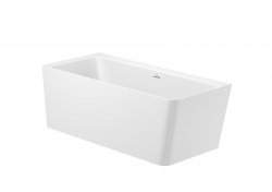 Roca Stonex Asymmetric Left Corner Bath with Integrated Panel