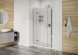 Roman Innov8 Hinged Door with Two In-Line Panels 1600mm (Alcove Fitting)