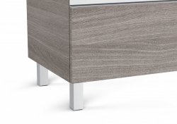 Roca The Gap Gloss White 600mm 3 Drawer Vanity Unit with Basin