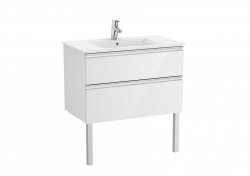 Roca The Gap Gloss White 800mm 2 Drawer Vanity Unit with Basin